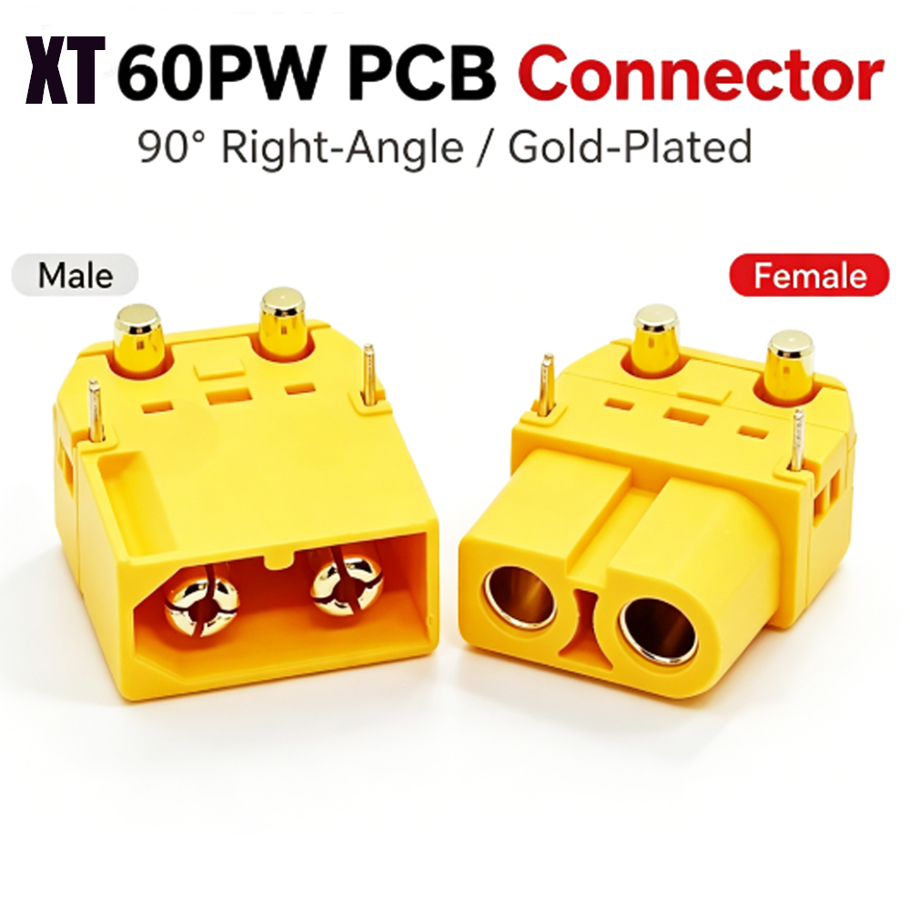 Drone Battery Connector - Amass XT60PW PCB Montaj Konektörü 90